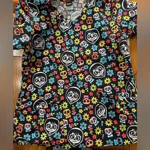 Women's Disney Coco scrub top